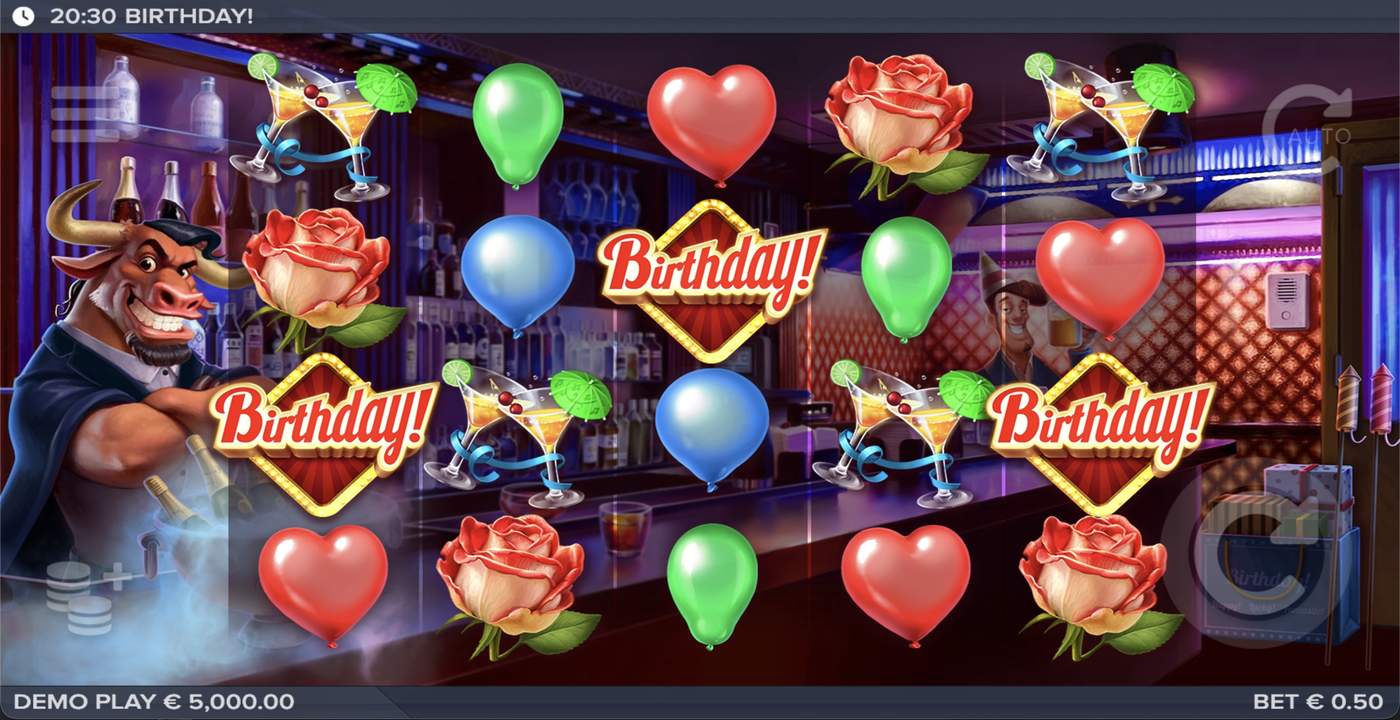Birthday: image of main menu