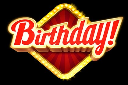 Birthday Online Slot Logo