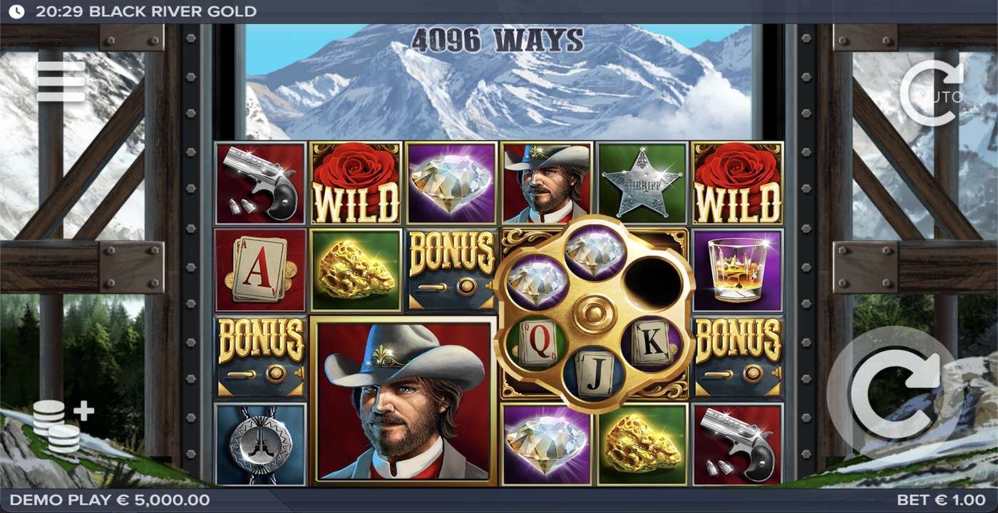 Black River Gold: image of main menu