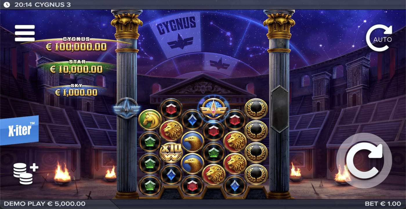 Cygnus 3: image of main menu