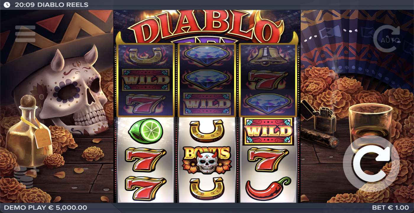 Diablo Reels: image of main menu