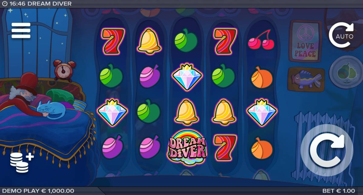Dream Diver: image of main menu