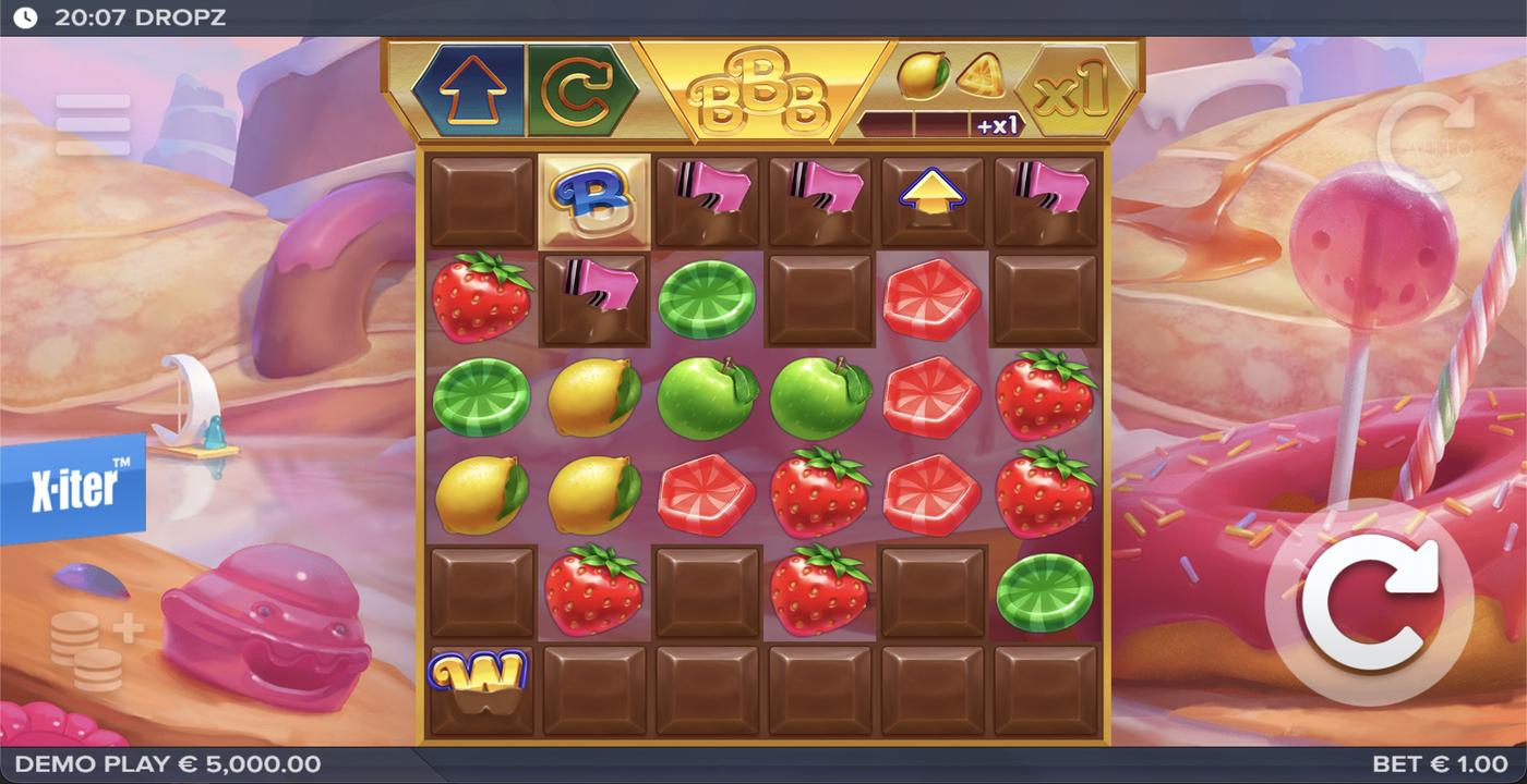 Dropz: image of main menu