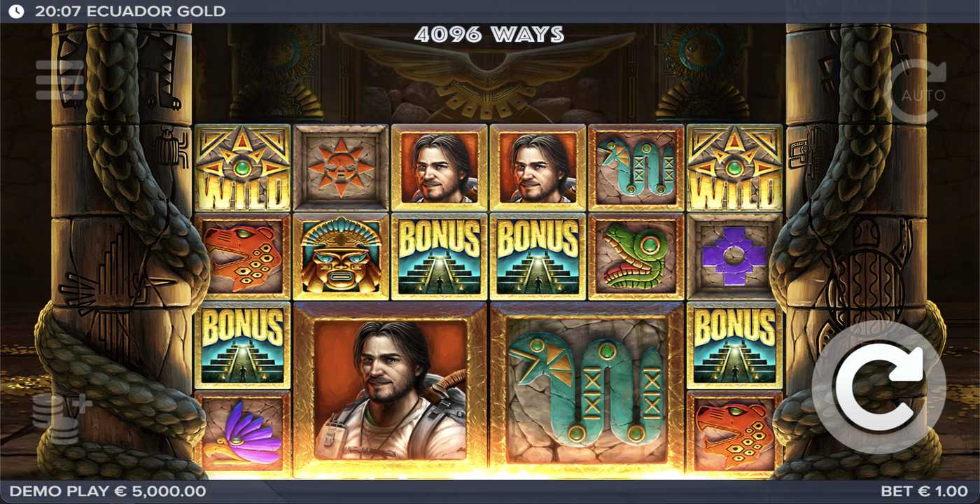 Ecuador Gold: image of main menu
