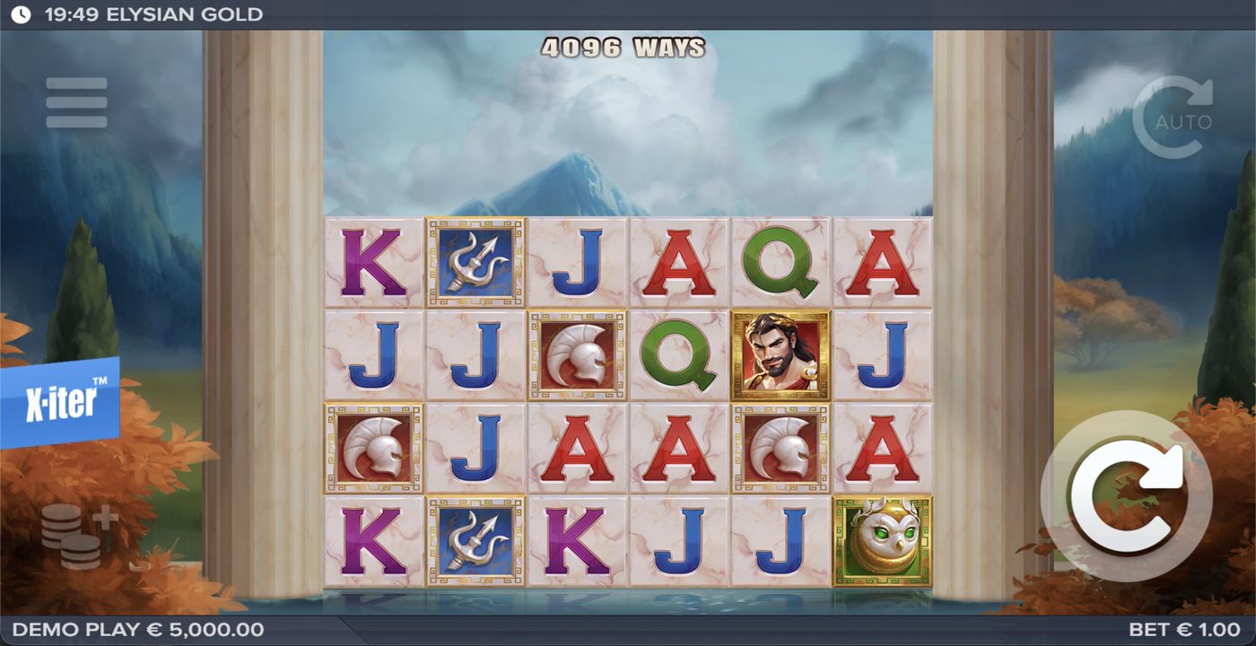 Elysian Gold: image of main menu