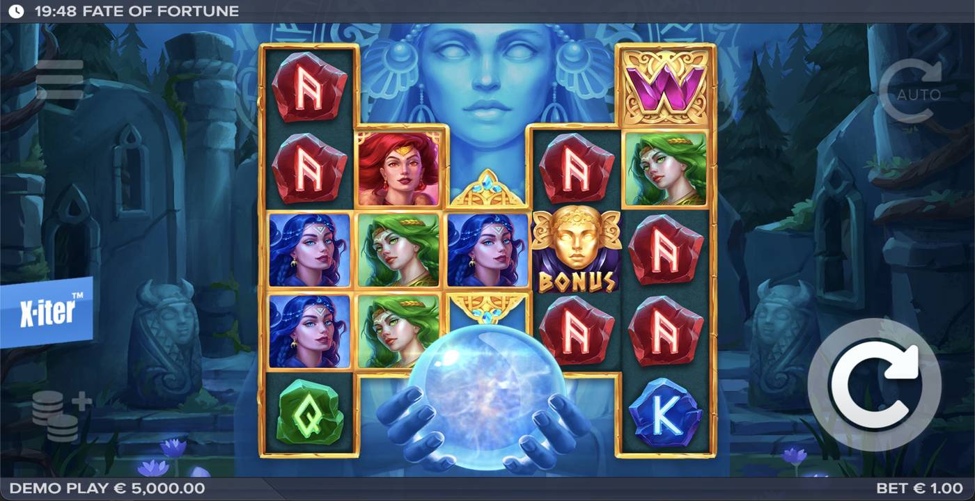 Fate of Fortune: image of main menu