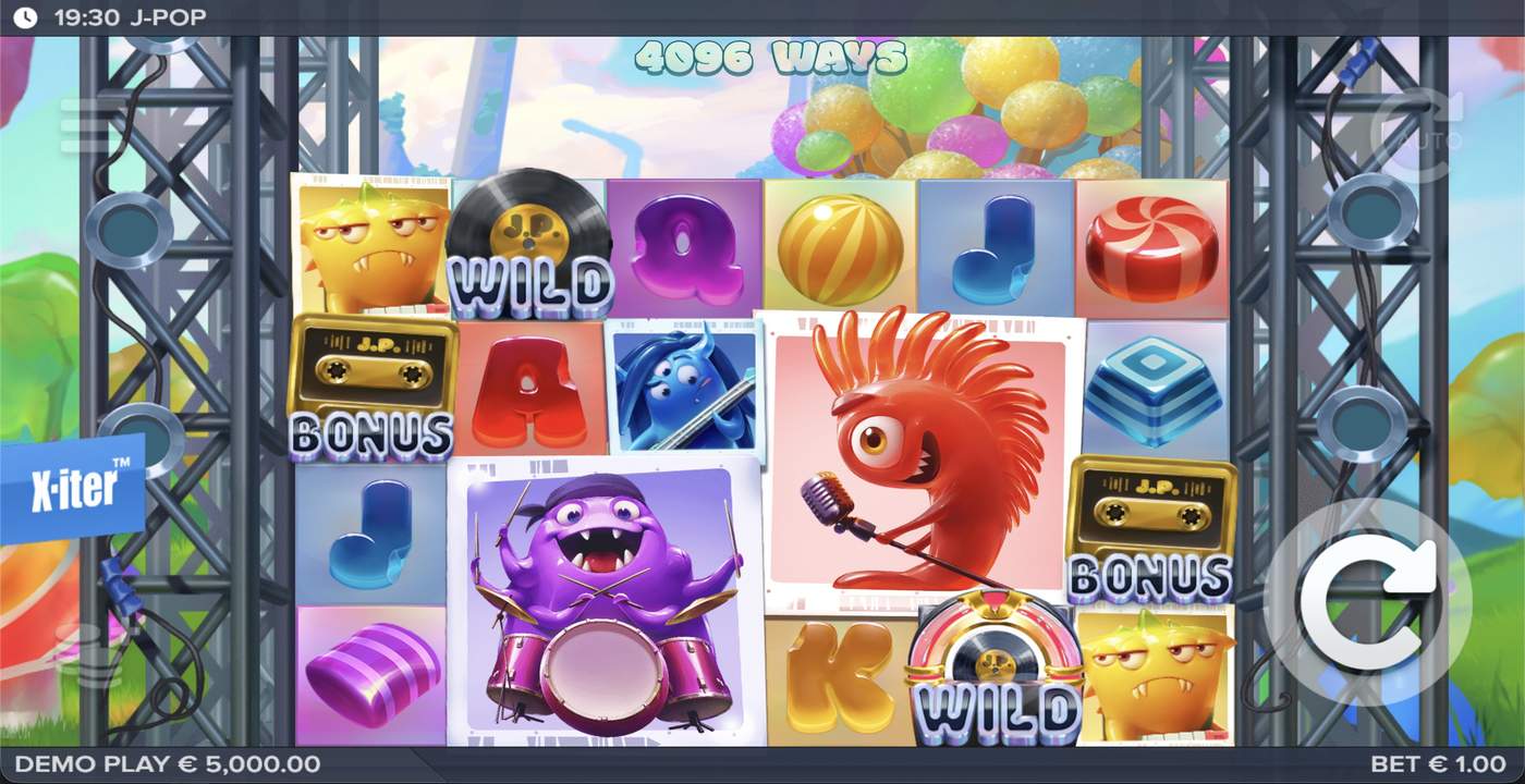 J-POP: image of main menu