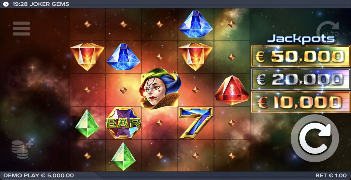 Joker Gems: image of main menu