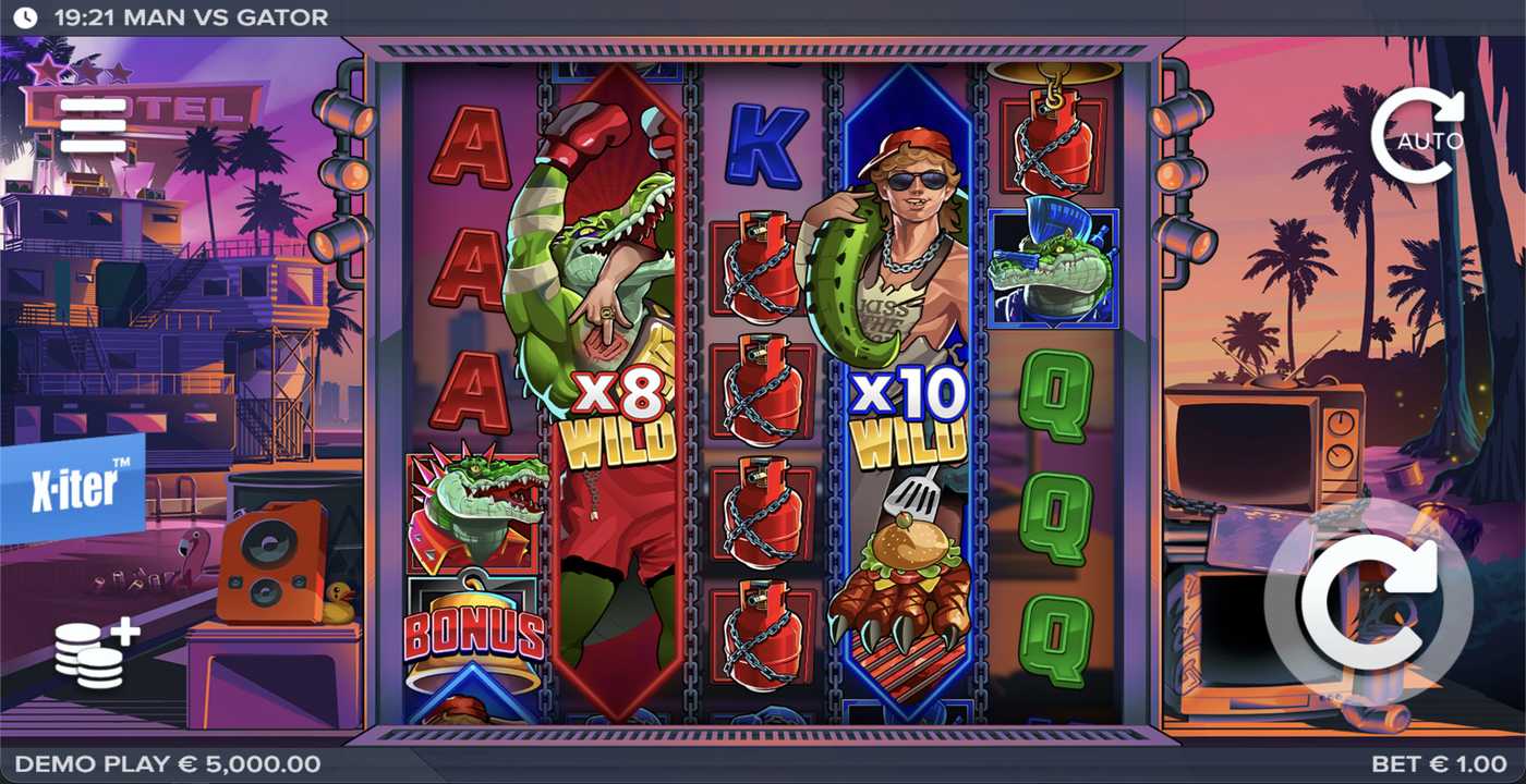 Man vs Gator: image of main menu