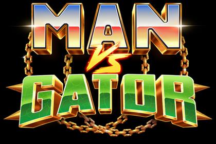 Man vs Gator Online Slot Logo