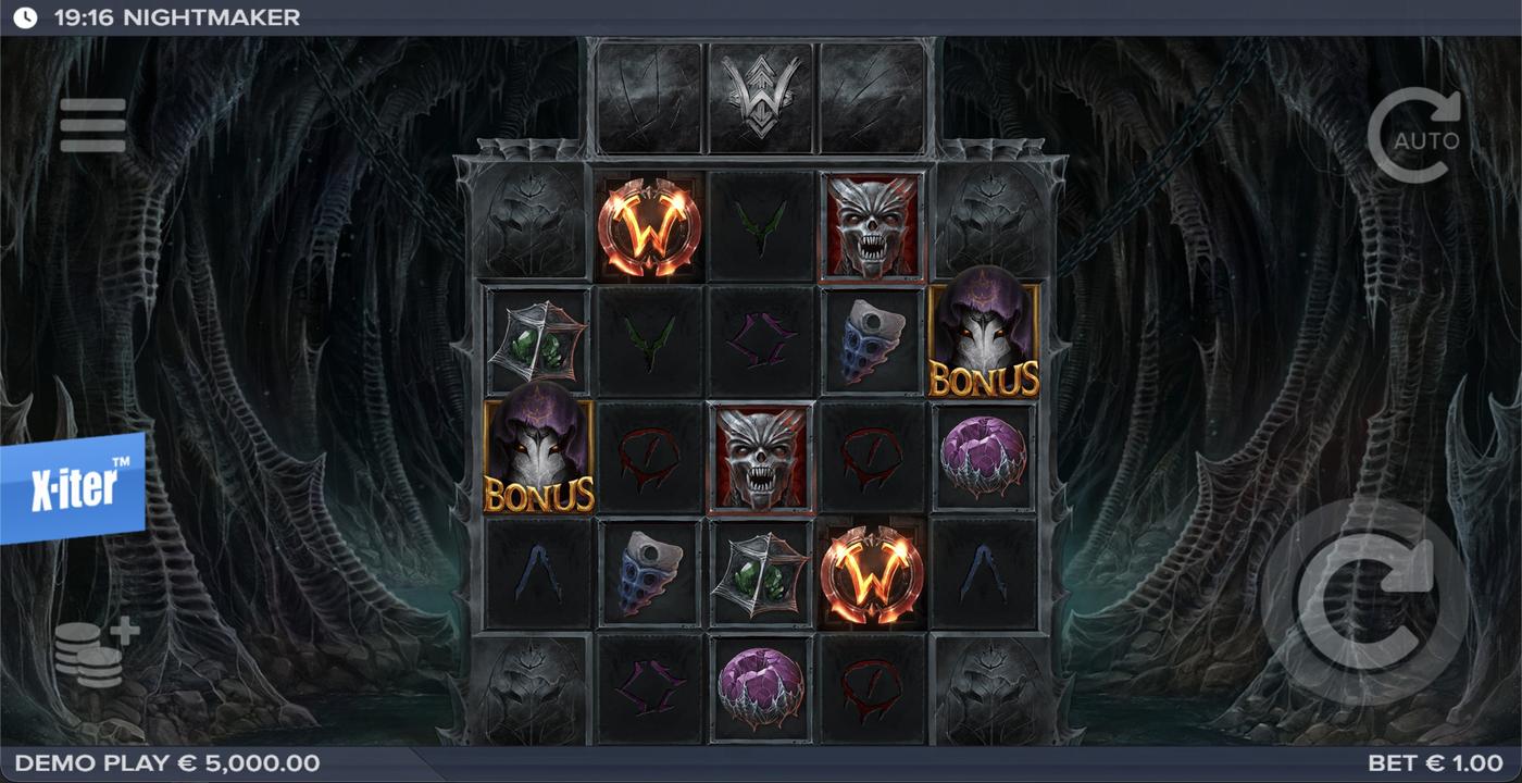 Nightmaker: image of main menu