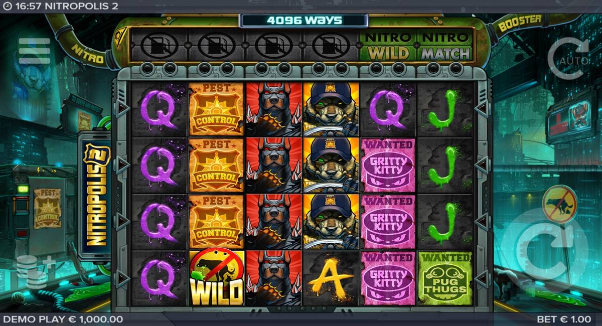 Nitropolis 2: image of main menu