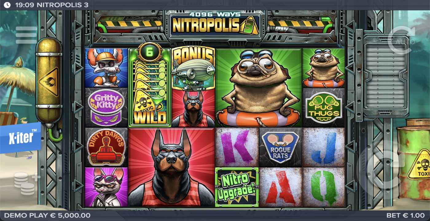 Nitropolis 3: image of main menu