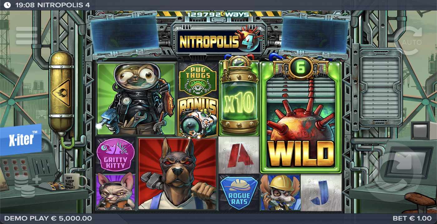 Nitropolis 4: image of main menu