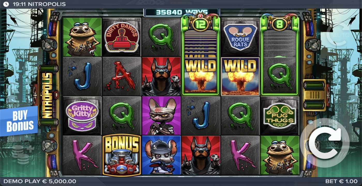 Nitropolis: image of main menu