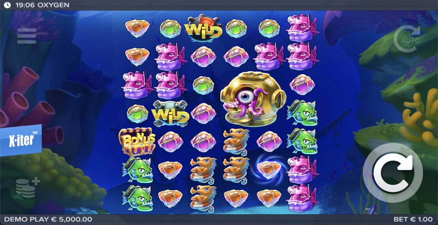Oxygen: image of main menu