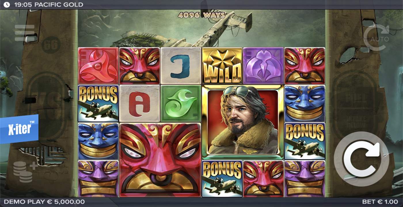 Pacific Gold: image of main menu