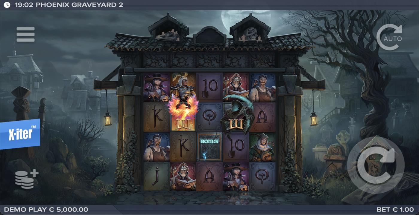 Phoenix Graveyard II: image of main menu