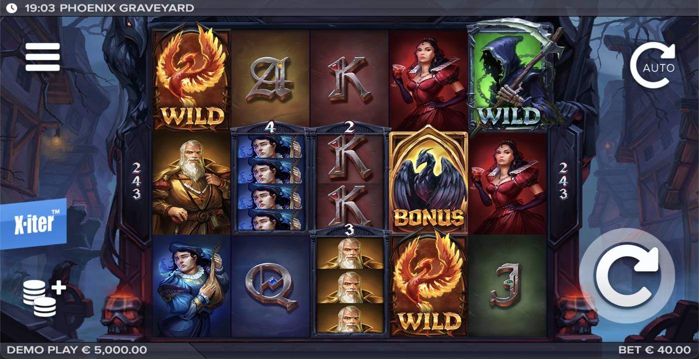 Phoenix Graveyard: image of main menu