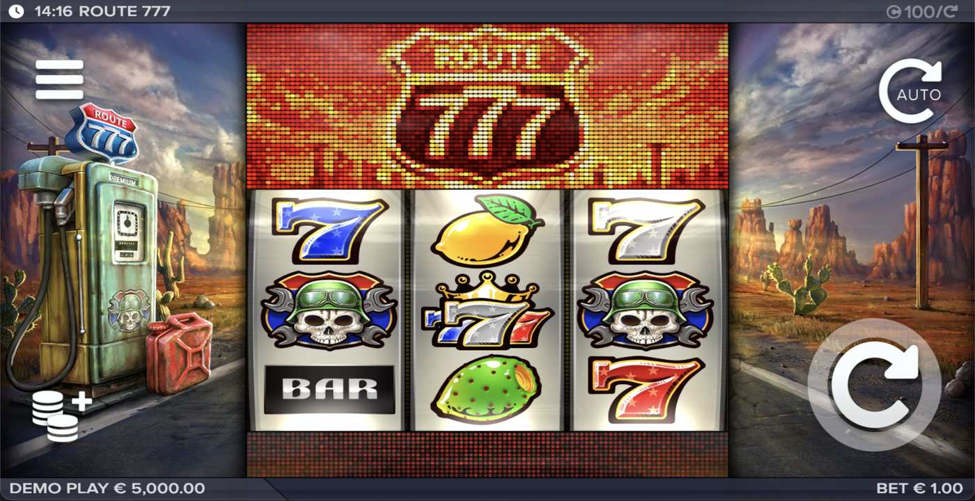 Route 777: image of main menu