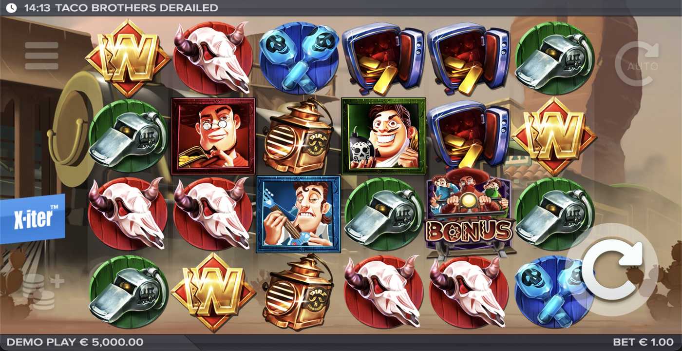 Taco Brothers Derailed: image of main menu
