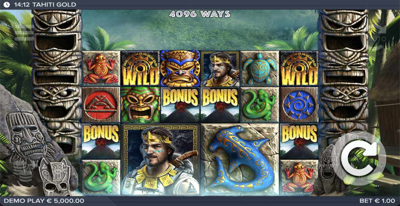Tahiti Gold: image of main menu