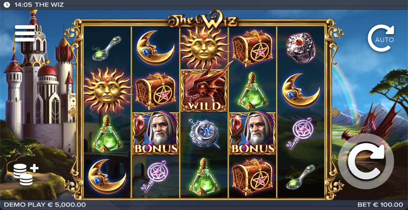 The Wiz: image of main menu