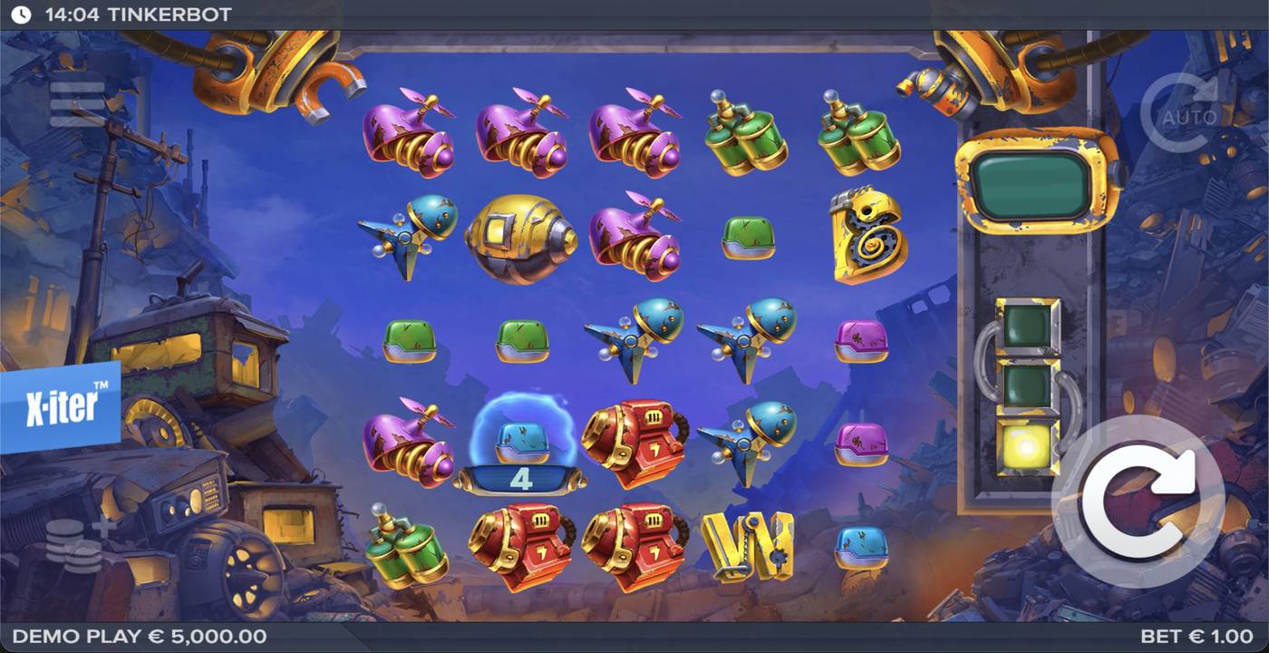 Tinkerbot: image of main menu