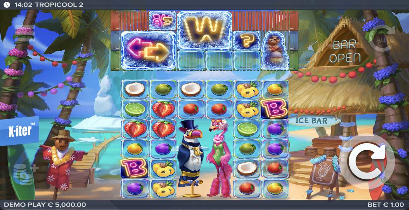 Tropicool 2: image of main menu