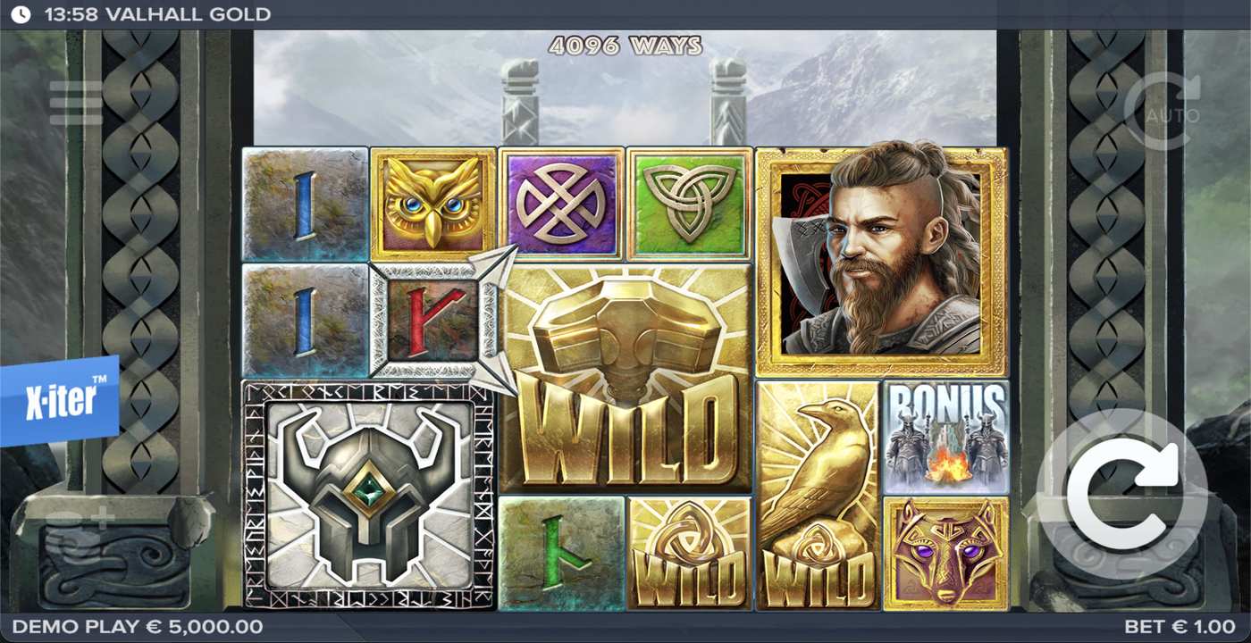 Valhall Gold: image of main menu