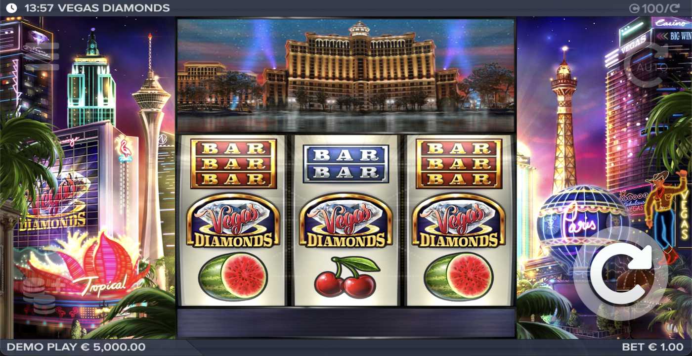 Vegas Diamonds: image of main menu