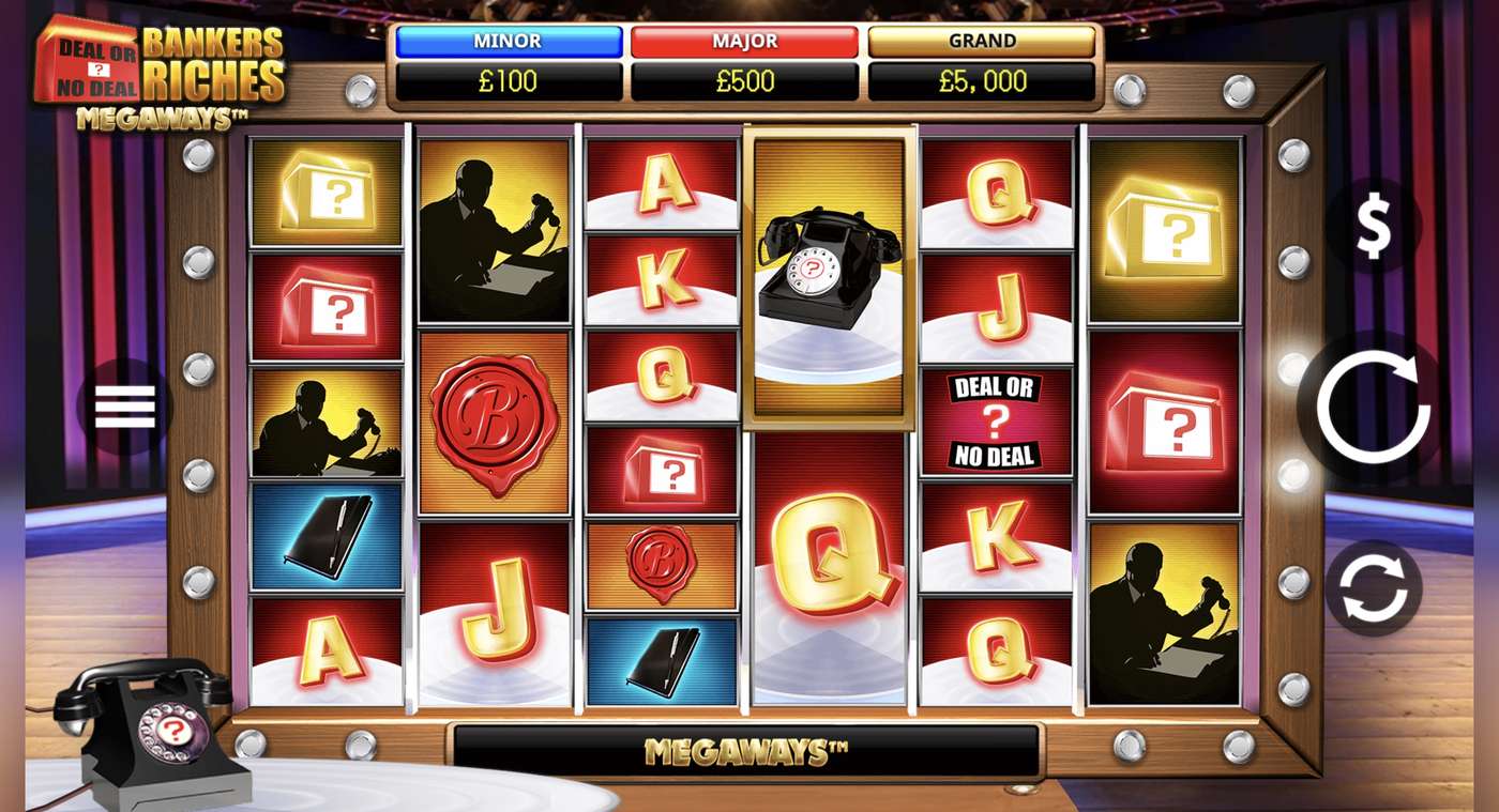 Deal Or No Deal Bankers Riches Megaways: image of main menu