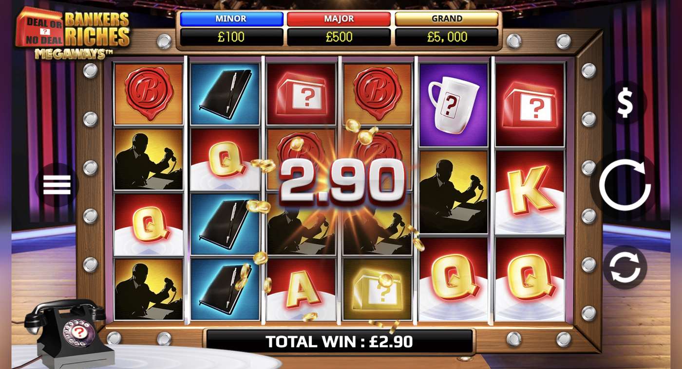 Deal Or No Deal Bankers Riches Megaways: image of winning