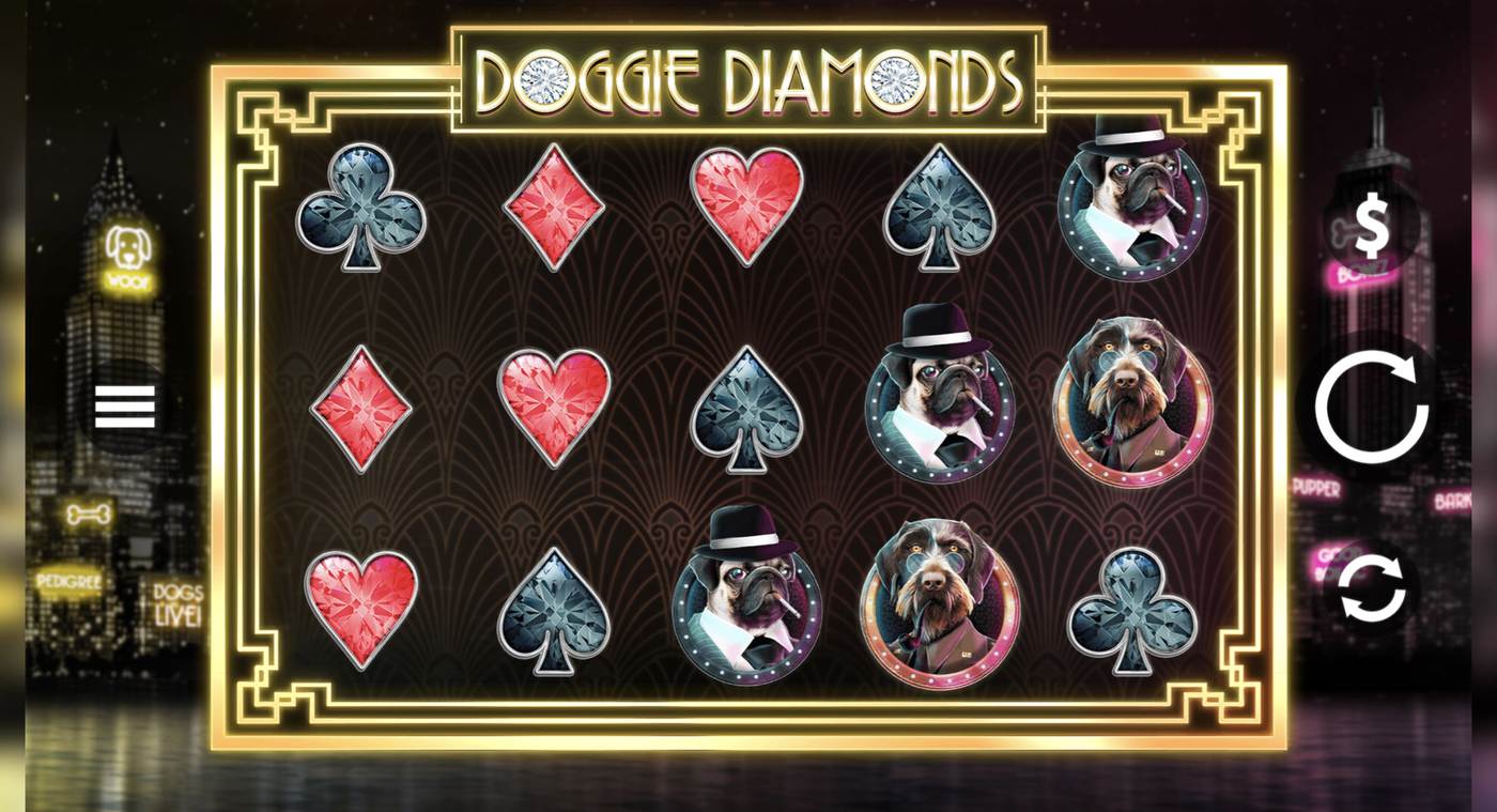 Doggie Diamonds: image of main menu
