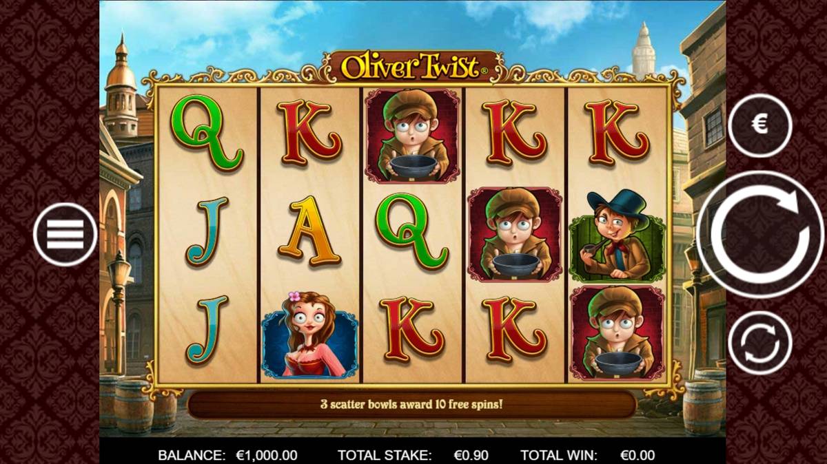 Oliver Twist: image of main menu