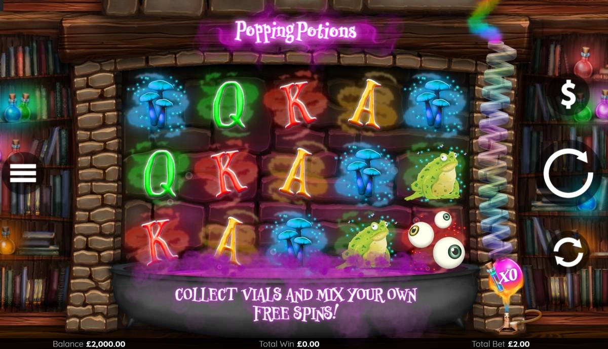 Popping Potions: image of main menu