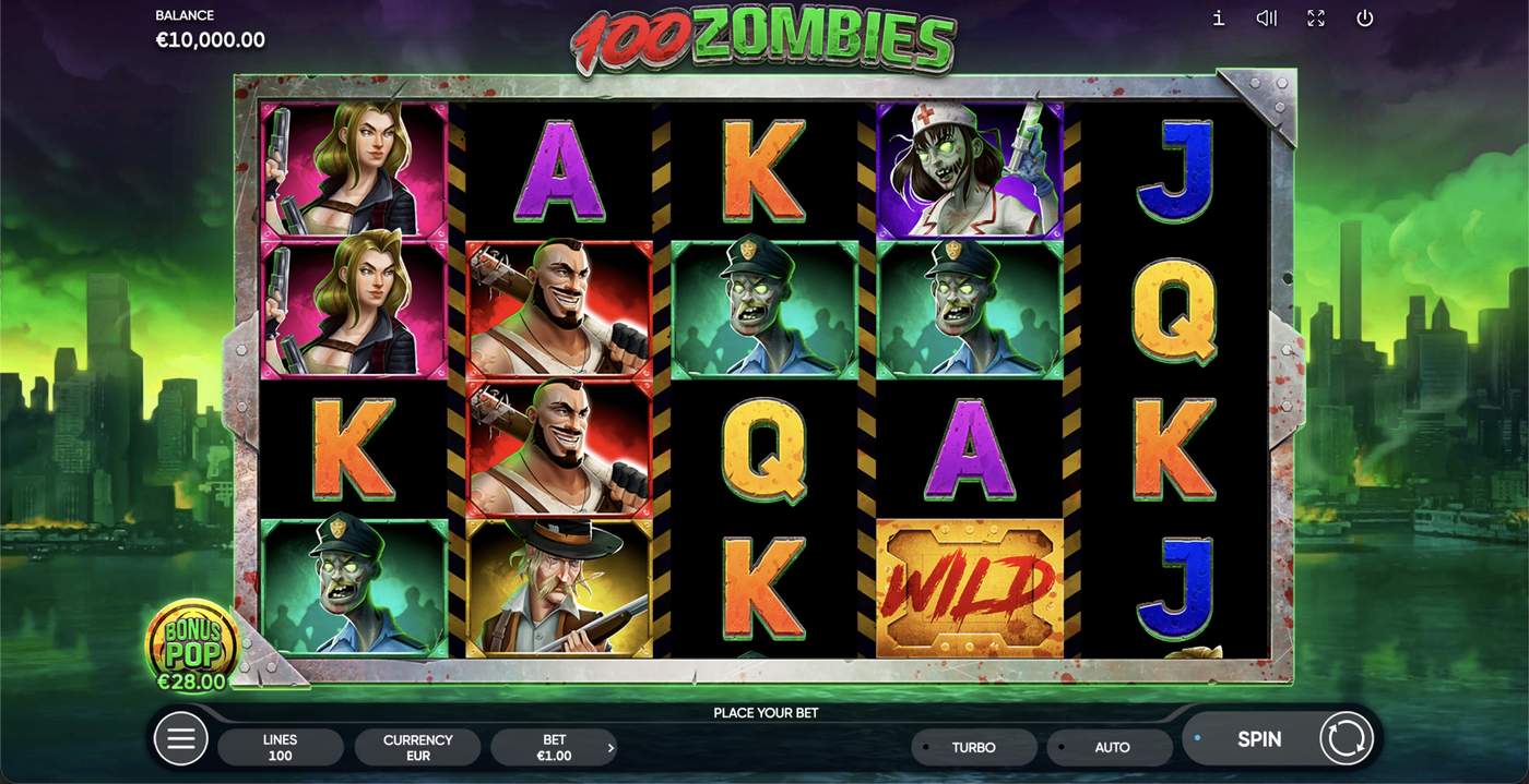 100 Zombies: image of main menu