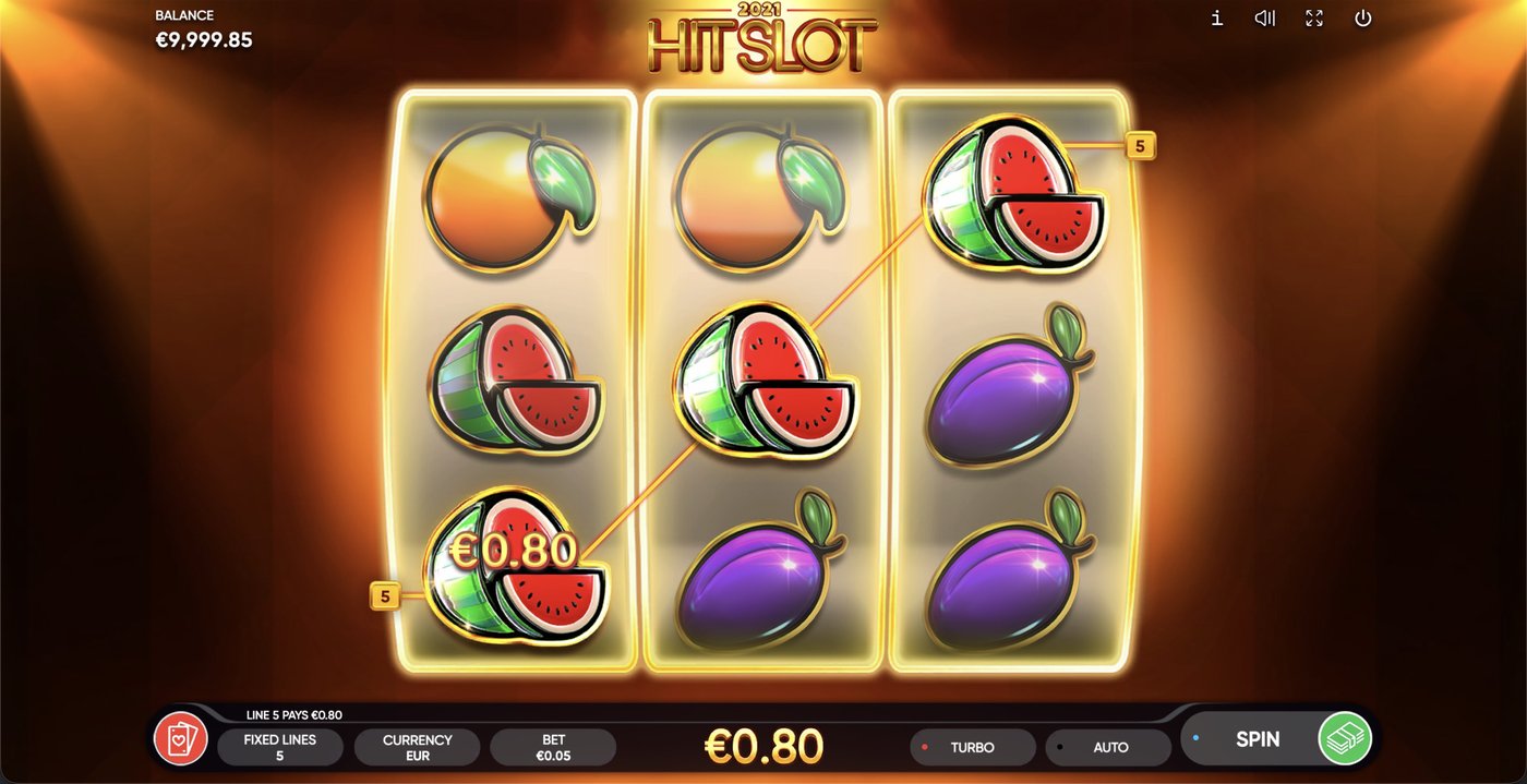 2021 Hit Slot: image of winning