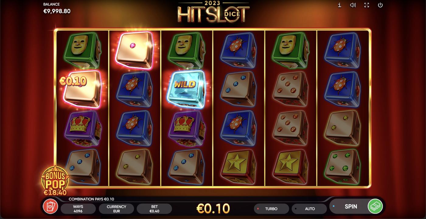 2023 Hit Slot Dice: image of winning