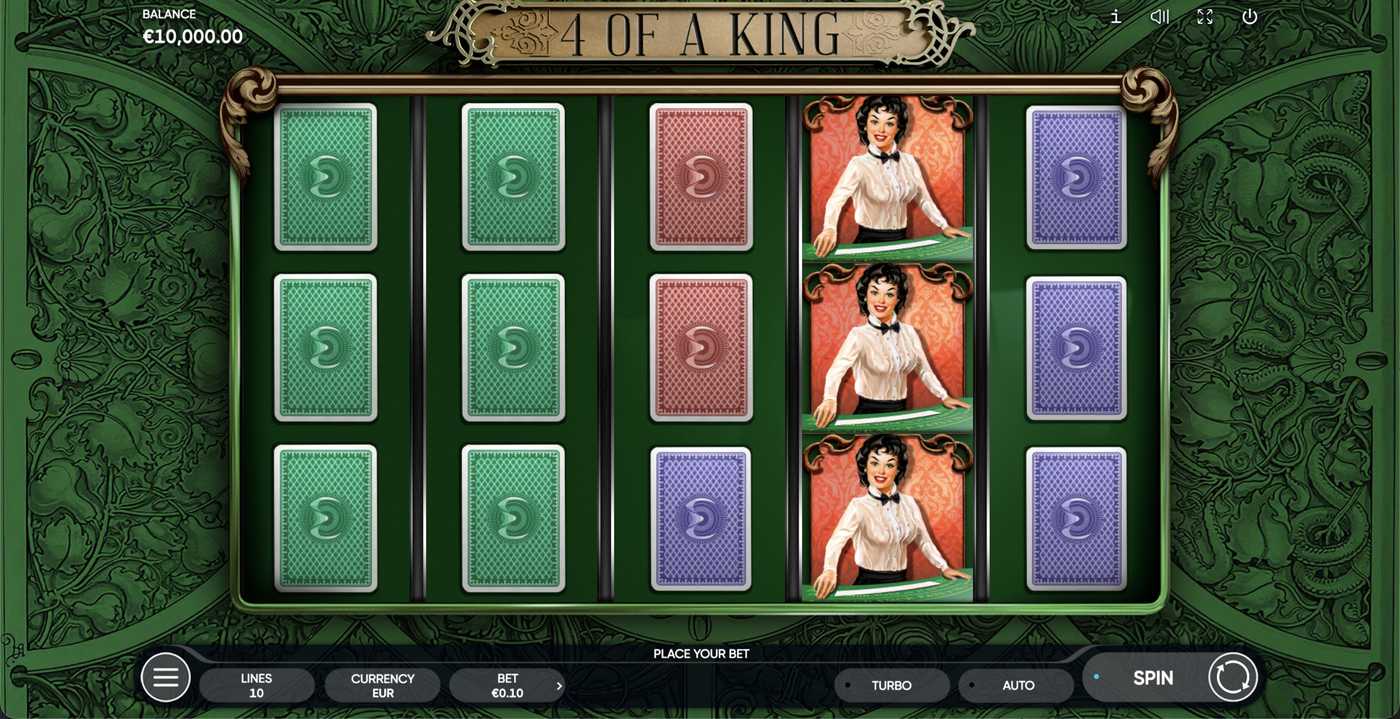 4 Of A King: image of main menu