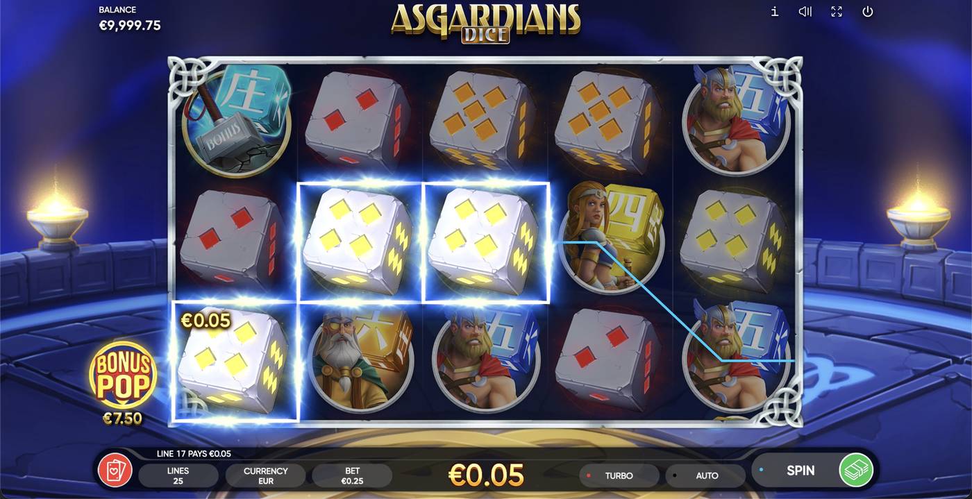 Asgardians Dice: image of winning