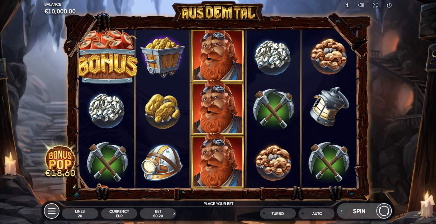 Aus Dem Tal: image of main menu