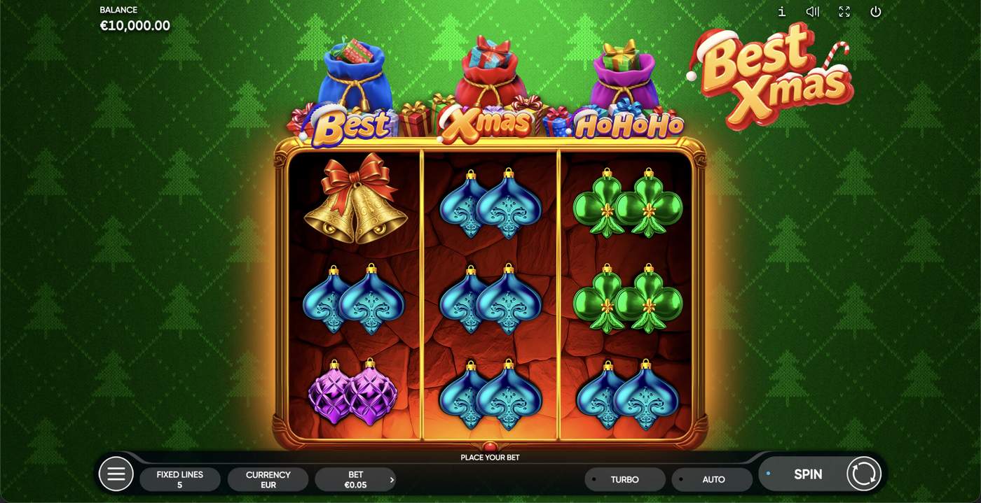 Best Xmas: image of main menu
