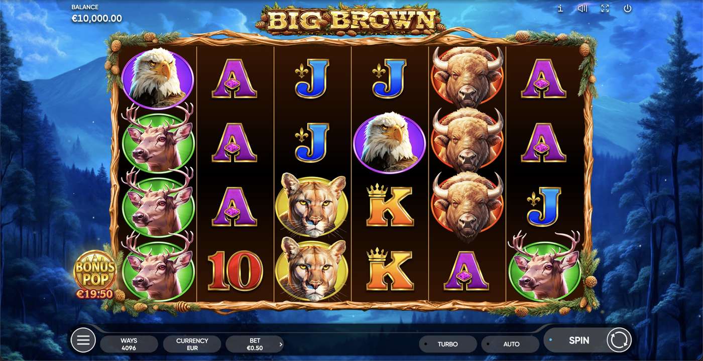 Big Brown: image of main menu