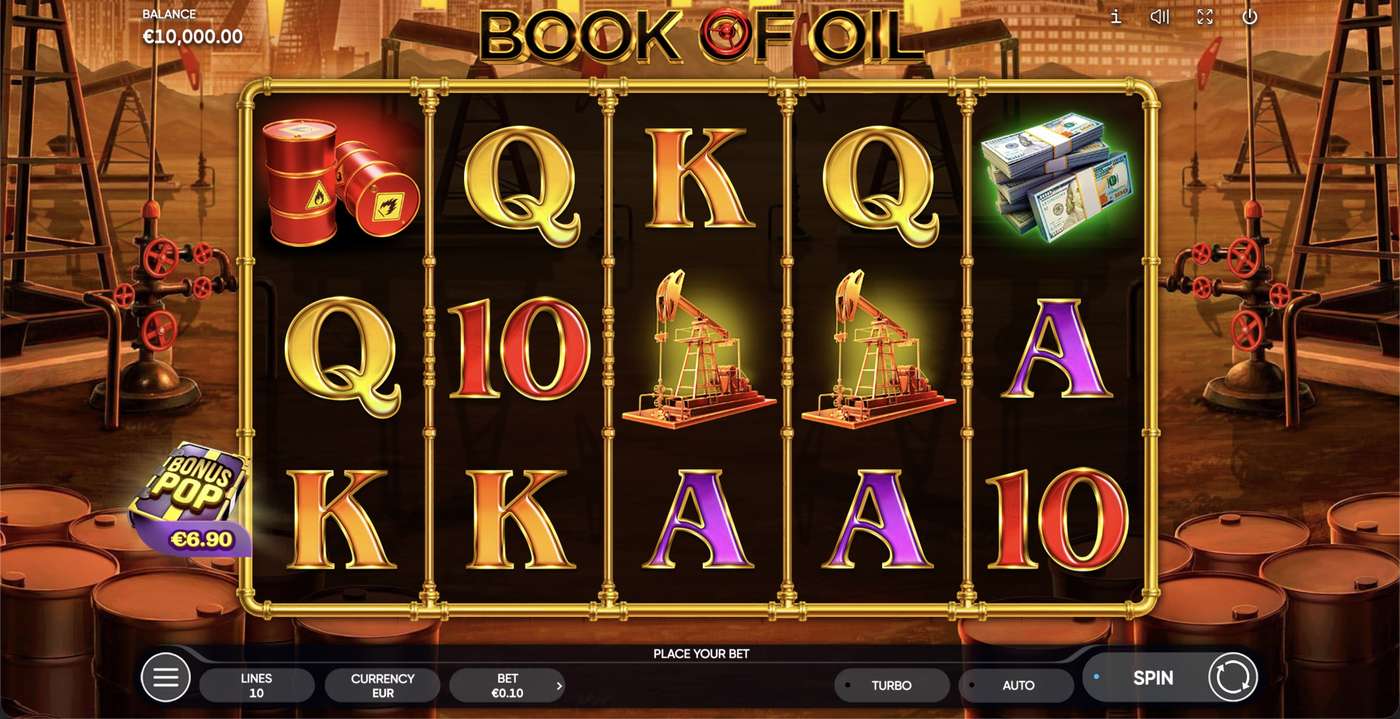 Book of Oil: image of main menu