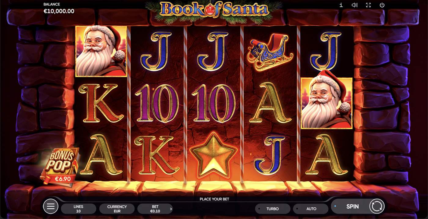 Book of Santa: image of main menu