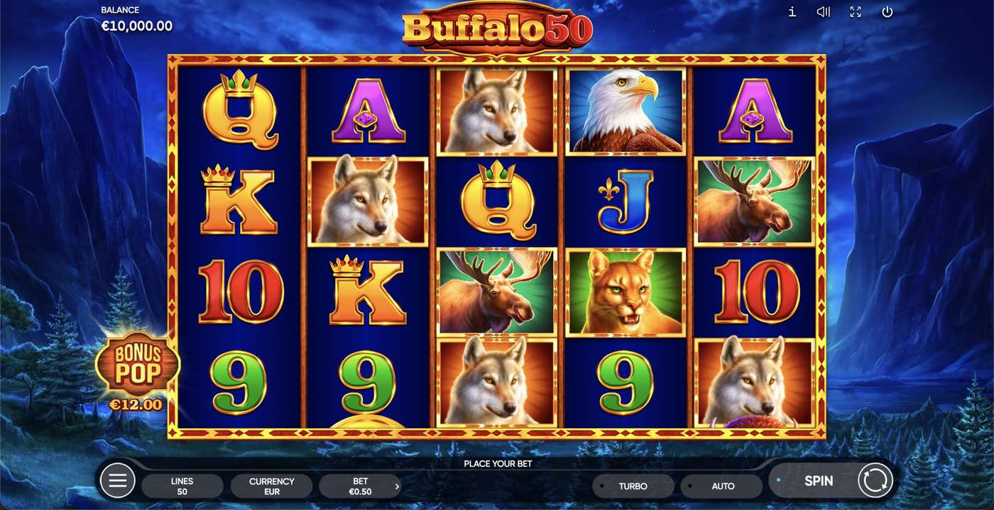 Buffalo 50: image of main menu
