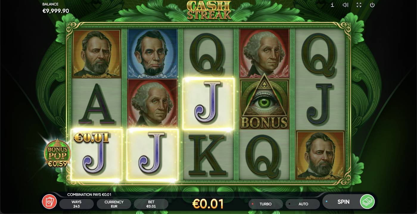 Cash Streak: image of winning
