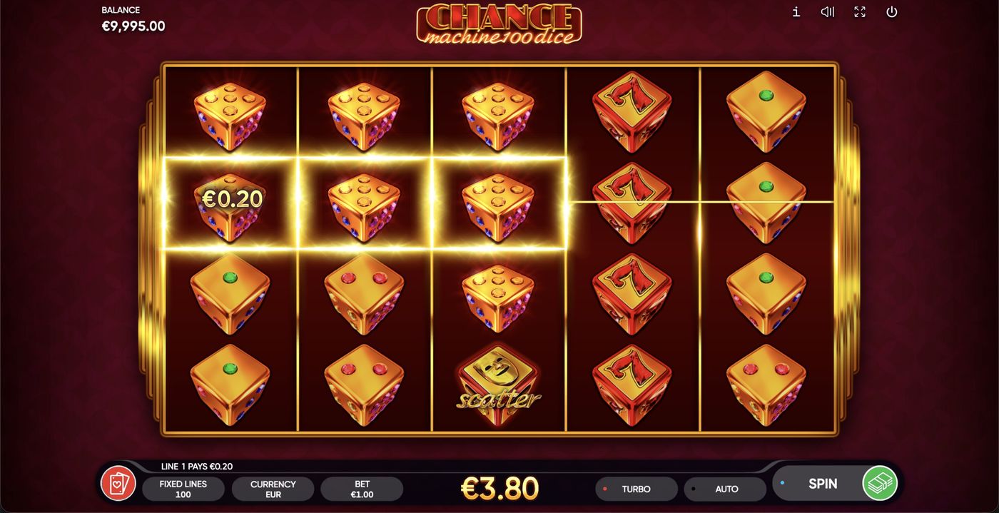 Chance Machine 100 Dice: image of winning