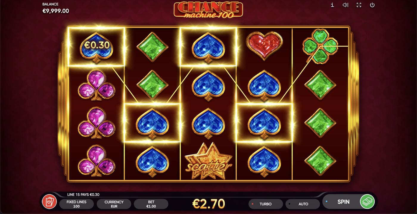 Chance Machine 100: image of winning